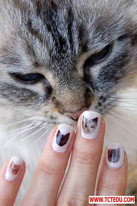 1389003706 nail1 Gợi ý nail xinh cho bạn gái yêu mèo